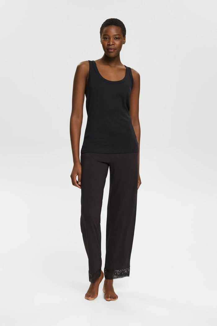 ESPRIT Pyjamahose Mit Spitze, LENZING™ ECOVERO™ 4 ESPRIT Pyjamahose Mit Spitze, LENZING™ ECOVERO™ - Image 2