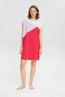 ESPRIT Nachthemd Aus Baumwolle Mit Blockmuster -Cheap ESPRIT Store 013ER1Y332 660 14