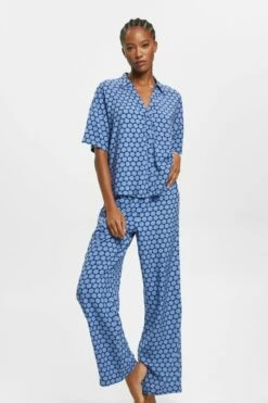 ESPRIT Pyjama Mit Pünktchenprint