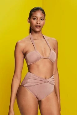 ESPRIT Recycelt: Glitzernde Bikinihose Mit Hohem Bund