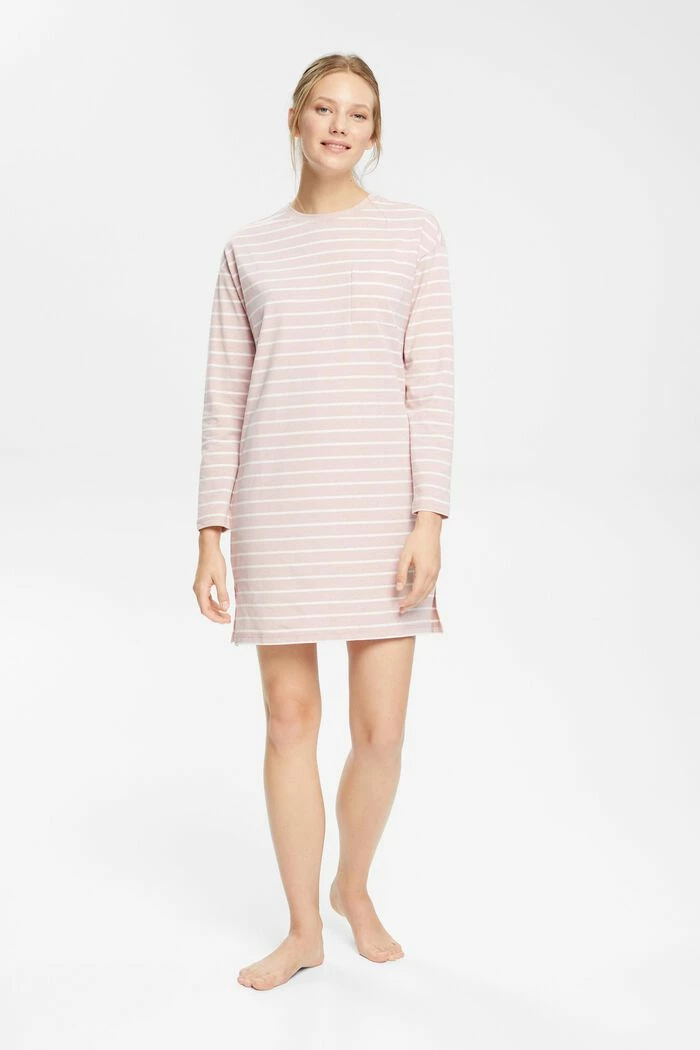 ESPRIT Jersey-Nachthemd Mit Streifenmuster 5 ESPRIT Jersey-Nachthemd Mit Streifenmuster - Image 3