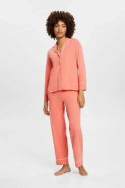 ESPRIT Langer Jersey-Pyjama
