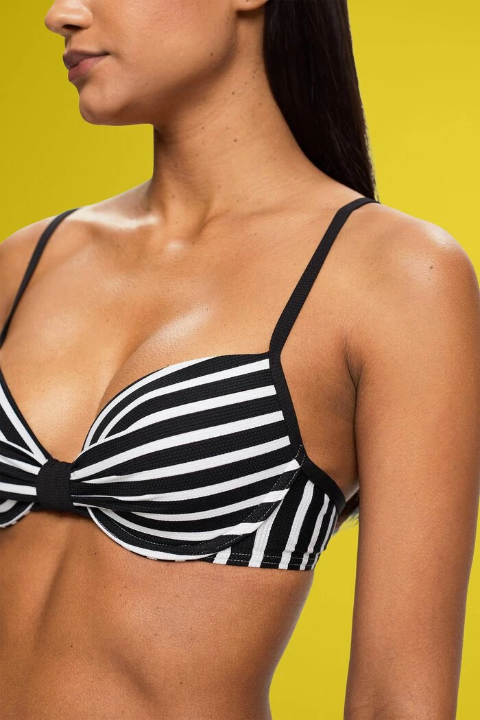 ESPRIT Gestreiftes Bikinitop Mit Wattierten Bügel-Cups 4 ESPRIT Gestreiftes Bikinitop Mit Wattierten Bügel-Cups - Image 2