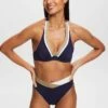 ESPRIT Dreifarbiges Neckholder-Bikinitop Mit Bügeln