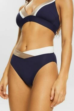 ESPRIT Dreifarbige Bikinihose Mit Mittelhohem Bund