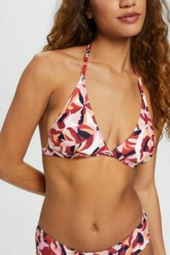 ESPRIT Neckholder-Bikinitop Mit Floralem Print