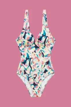 ESPRIT Badeanzug, Wattierte Cups, Floraler Print - Carilo -Cheap ESPRIT Store 993EF1A334 402 20