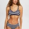 ESPRIT Gestreifte Bikinihose Mit Mittelhohem Bund