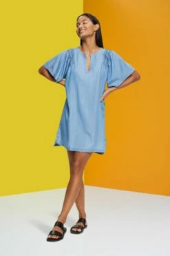 ESPRIT Tunikakleid In Jeansoptik -Cheap ESPRIT Store 993ER1A310 902 14