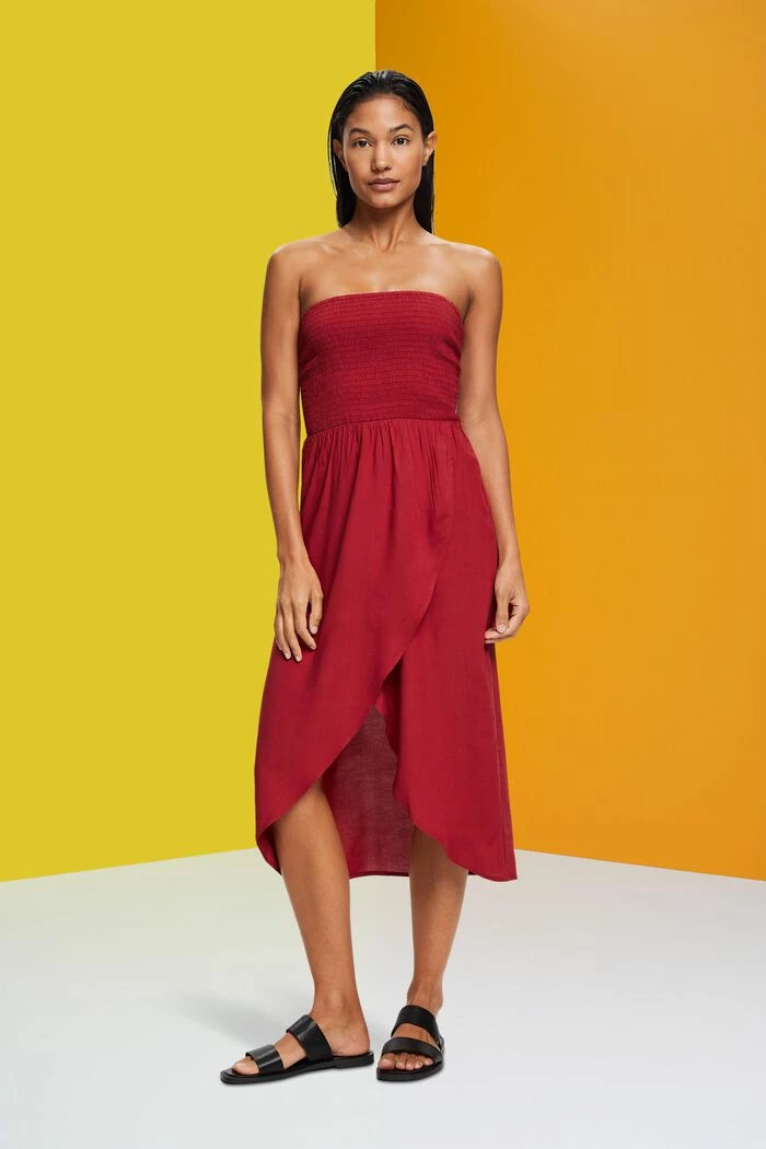 ESPRIT Gesmoktes Schlauchkleid In Midilänge 6 ESPRIT Gesmoktes Schlauchkleid In Midilänge - Image 4