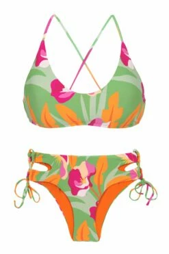 Set Green-Bloom Bralette Madrid