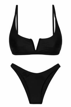 Set Preto Bra-V High-Leg