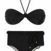 Set Shimmer-Black Twist Belted-High-Waist -Cheap ESPRIT Store set shimmer black twist belted high waist product front 01 c31d99a3 83be 4cbe b479 c382d8a79470