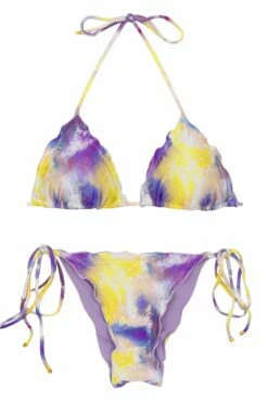 Set Tiedye-Purple Tri Frufru