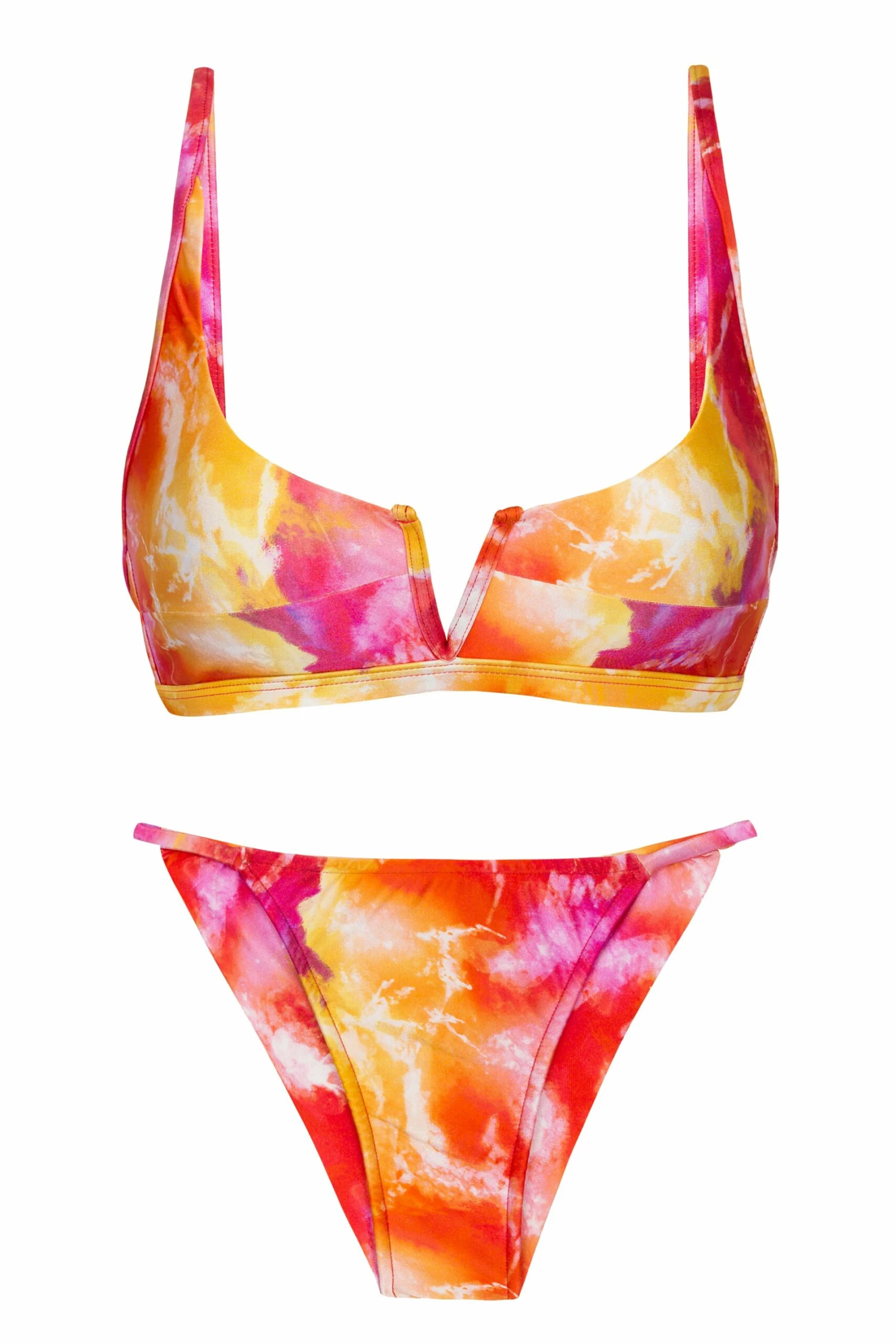 Set Tiedye-Red Bra-V Cheeky-Fixa 3 Set Tiedye-Red Bra-V Cheeky-Fixa